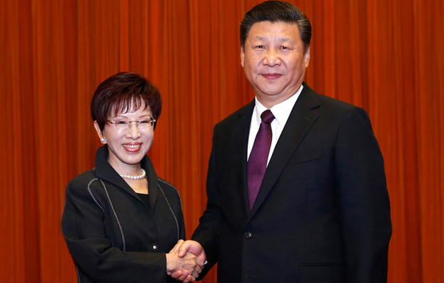 习近平会见中国国民党主席洪秀柱